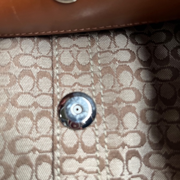 Coach Tan Satchel - Picture 5 of 8